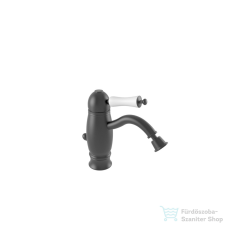 Bugnatese OXFORD Alacsony bidet csaptelep leeresztővel, matt fekete színben 6325NE csaptelep
