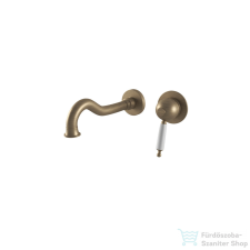 Bugnatese OXFORD Fali mosdócsaptelep 19 cm-es kifolyóval matt bronz színben 6345BO csaptelep