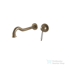Bugnatese OXFORD Fali mosdócsaptelep 23 cm-es kifolyóval bronz színben 6346BR csaptelep