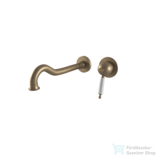 Bugnatese OXFORD Fali mosdócsaptelep 23 cm-es kifolyóval matt bronz színben 6346BO csaptelep