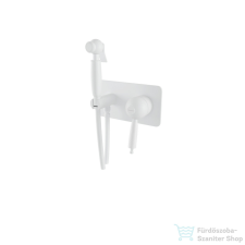 Bugnatese OXFORD falsík alatti bidet csaptelep zuhanyszettel,belső egységgel,matt fehér 6366BI csaptelep