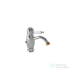 Bugnatese OXFORD termosztátos mosdó csaptelep automata leeresztővel,króm/arany 6362CRDO csaptelep