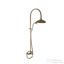 Bugnatese OXFORD zuhanyrendszer 20 cm-es fejzuhannyal,zuhanyszettel,bronz 6336CBR csaptelep