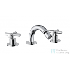Bugnatese RODOS 3 üléses Bidet csaptelep, leeresztő nélkül, króm 7325SCR csaptelep