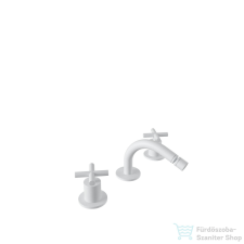 Bugnatese RODOS 3 üléses bidet csaptelep leeresztő nélkül,matt fehér 7325SBI csaptelep
