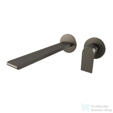 Bugnatese SIMPLE Fali mosdó csaptelep 21 cm kifolyóval grafit fekete színben 6646GF csaptelep