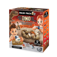 BUKI Mega dino felfedező készlet 12 db meglepetés tojással BUKI oktatójáték