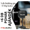  Bulldog 3*0,7L + Kofer. 3*20g. + 6 db pohár AKCIÓS CSOMAG