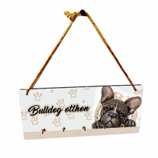 Bulldog otthon fali kulcstartó kulcstartó