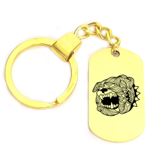 Bulldogmandala kulcstartó, választható több formában és színben kulcstartó