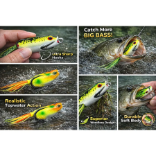 Bullfishing Béka műcsali 3pcs horgászkiegészítő