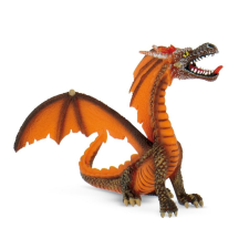 Bullyland 75595 ülő sárkány, narancssárga játékfigura