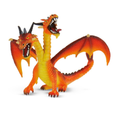 Bullyland 75598 Kétfejű sárkány, narancs játékfigura