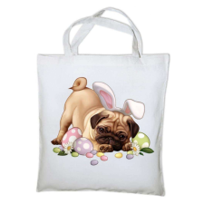 Bunny pug vászontáska egyedi mintával kézitáska és bőrönd