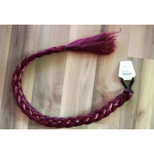 BURGUNDI VÖRÖS Hosszú Felgumizható Hajfonat Copf Póthaj 80CM póthaj