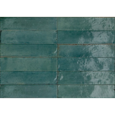 Burkolat Ragno Look turchese 6x24 cm fényes RCU0 csempe