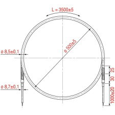  BURKOLT FŰTŐELEM RSV-350 1300W 2 beépíthető gépek kiegészítői