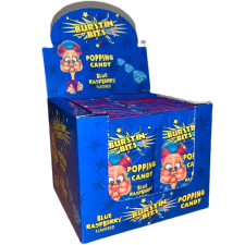 Burstin Bits Popping Candy kék málna íz 7g csokoládé és édesség