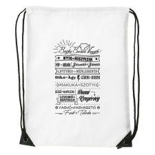  Büszke borsodi vagyok - Sport táska fehér tornazsák