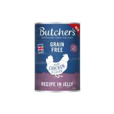Butcher's Original Recipe in Jelly kutyatáp, csirkedarabok zselében, 400g kutyaeledel