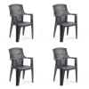 Butorpiac Amarillo kerti szék Antracit - 4 Db SX
