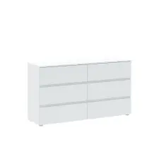 Butorpiac Viana II New M6 hat fiókos komód Fehér bútor