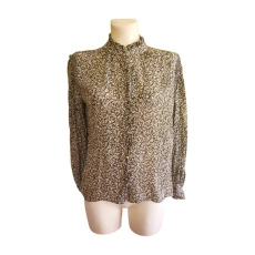  C&A szürke apró mintás női blúz (méret: 40/L)