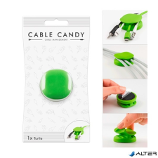 Cable Candy Kábeltartó CABLE CANDY teknős zöld kábel és adapter