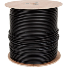 Cabletech F690 BV+GEL FEKETE Koaxiális Kábel 305m (LEC-KAB0020) kábel és adapter