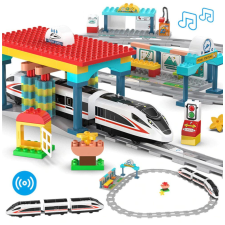 Cada Vasútállomás Építőjáték 108 Elemmel barkácsolás, építés