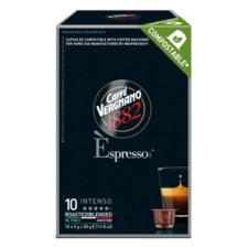 Caffe Vergnano Kávékapszula caffé vergnano nespresso intenso 10 kapszula/doboz 2295302 kávé