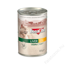 CAGATAY BONACIBO CANNED CAT FOODS LIVER 400g macskaeledel