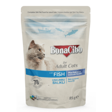 CAGATAY BONACIBO POUCH - WET ADULT CAT FOOD - MACKAREL 85g macskaeledel
