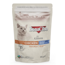CAGATAY BONACIBO POUCH - WET KITTEN FOOD CHICKEN 85g macskaeledel
