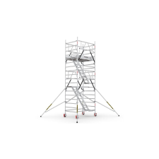  CAGSAN lépcsős gurulóállvány Protube LNME (180)-Munkamagasság:6,4m létra és állvány