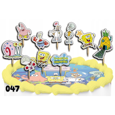 CAKE TOPPERS díszítő készlet - SPONGEBOB BABY 10db. party kellék