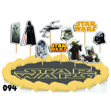 CAKE TOPPERS díszítő készlet - STAR WARS STAR WARS 10db. party kellék