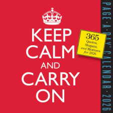  CAL 26 KEEP CALM & CARRY ON – BOX (Kalendář) naptár, kalendárium