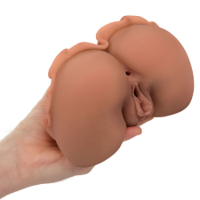  CALEXOTICS - A BÁLKIRÁLYNŐ DUPLA REALISZTIKUS MASZTURBÁTOR KARAMELL maszturbátor