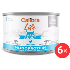 Calibra Cat Life konzerv eledel felnőtt macskáknak csirkével 6 × 200 g macskaeledel