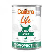 Calibra Dog Life Adult Duck with rice konzerv 400g kutyaeledel