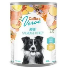 Calibra Dog Verve konz. GF Adult Salmon & Turkey 400 g kutyaeledel