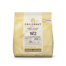 Callebaut Fehércsokoládé pasztilla (korong) 400 g Callebaut W2 csokoládé és édesség