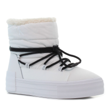 Calvin Klein Bold Vulcanic Flatform fehér női csizma Méret:38 női csizma, bakancs