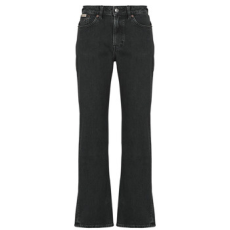 Calvin Klein Jeans Egyenes szárú farmerek LONGUEUR REGULAR HIGH RISE STRAIGHT CK ESSENTIAL Fekete US 27