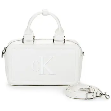 Calvin Klein Jeans Kézitáskák BOLD CK BAULETTO CROSSBODY Fehér Egy méret kézitáska és bőrönd