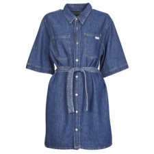 Calvin Klein Jeans Rövid ruhák LINEN BOXY BELTED SHIRT DRESS Tengerész EU M női ruha