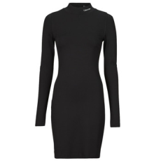 Calvin Klein Jeans Rövid ruhák LOGO ELASTIC MILANO DRESS Fekete EU S