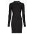 Calvin Klein Jeans Rövid ruhák LOGO ELASTIC MILANODRESS Fekete EU XL
