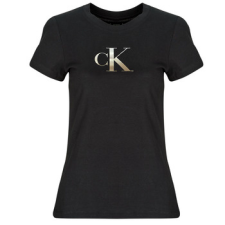 Calvin Klein Jeans Rövid ujjú pólók GRADIENT CK SLIM TEE Fekete EU S női póló